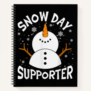 Carnet Supporter Jour de neige Flamme de neige Funny Ense