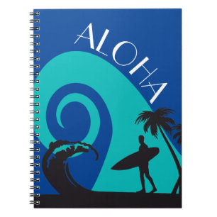 Carnet Surf d'Aloha et palmiers