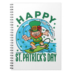 Carnet Surf Leprechaun Jour de la Saint Patrick hawaïen