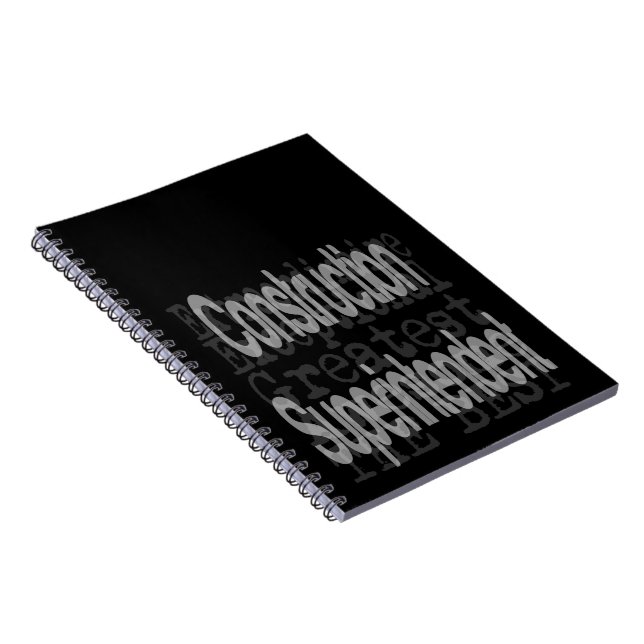 Carnet Surintendant de la construction Extraordinaire (Côté Droit)