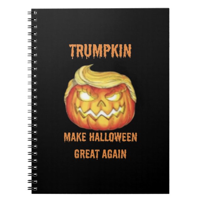 Carnet Sweatshirt, Trumpkin, classique d'Halloween (Devant)