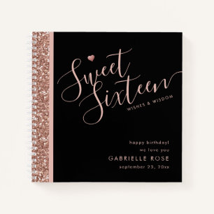 Carnet Sweet 16 Anniversaire Voeux de sagesse Conseil Liv
