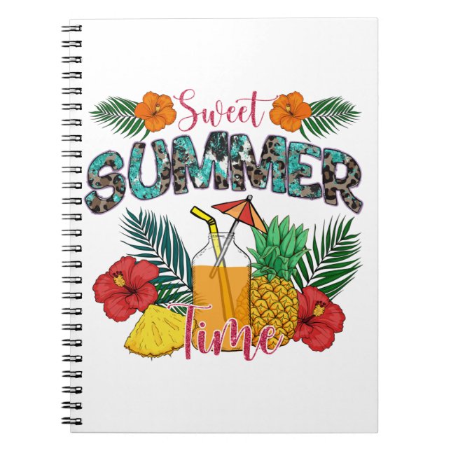 Carnet Sweet Summer Time Beach | Île tropicale (Devant)