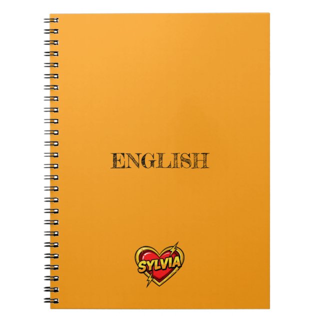 Carnet Sylvia Heart Jaune (Devant)