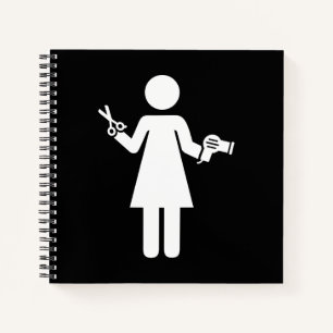 Carnet Symbole coiffeur