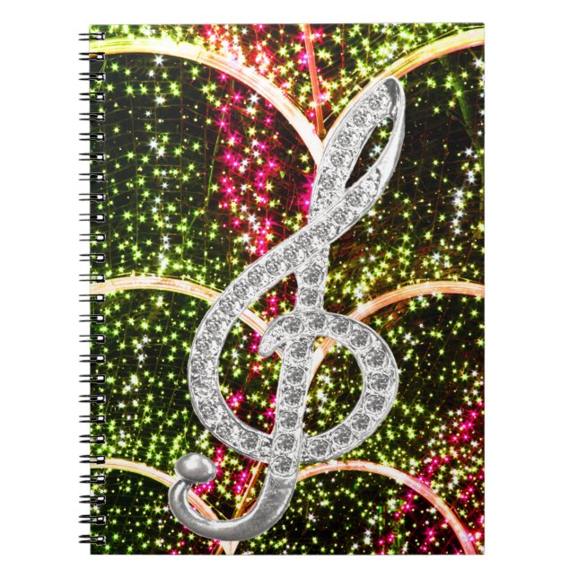 Carnet Symbole de Gclef de piano (Devant)