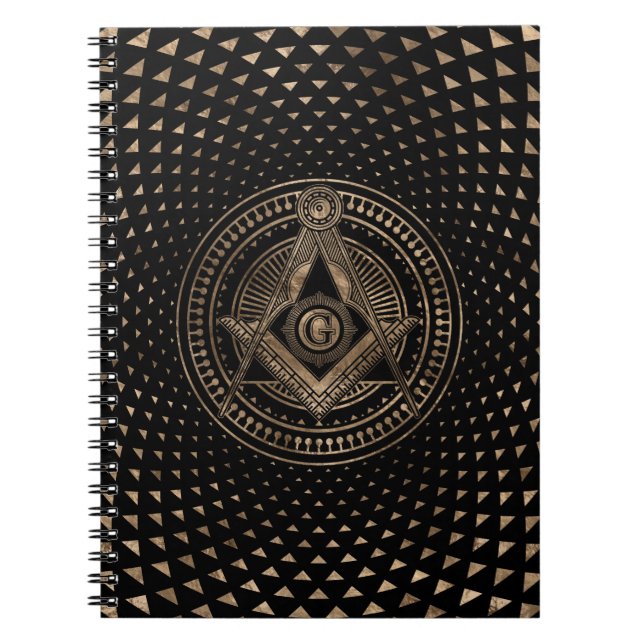 Carnet Symbole de la franc-maçonnerie Carré et camionnett (Devant)