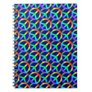 Carnet SYMBOLE DE LA PAIX arc-en-ciel Motif