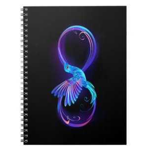 Carnet Symbole de Neon Infinity par Glowing Hummingbird