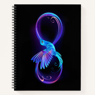 Carnet Symbole de Neon Infinity par Glowing Hummingbird