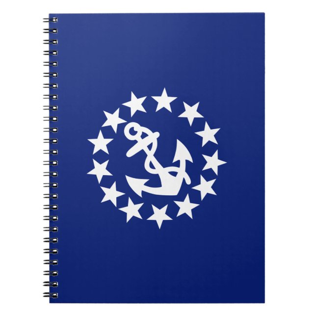 Carnet Symbole des étoiles de Ancre du drapeau yacht en b (Devant)
