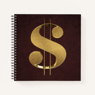 Carnet SYMBOLE Dollar Or