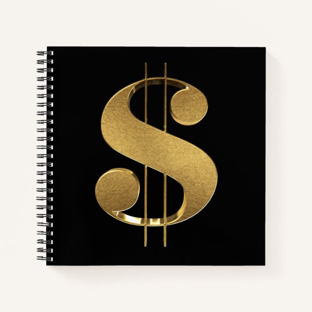 Carnet SYMBOLE Dollar Or (Devant)