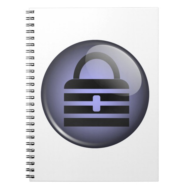 Carnet Symbole du bouton Keypass (Devant)