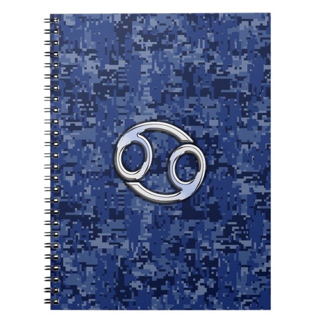 Carnet Symbole du cancer Zodiac sur la caméra numérique b (Devant)