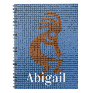 Carnet Symbole musical à flûte Kokopelli Mosaïque sud-oue