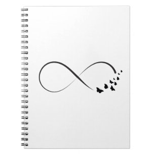 Carnet Symbole papillon infini