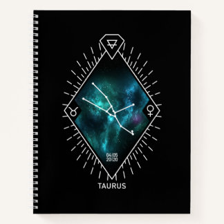 Carnet Symbole Taurus Constellation et Zodiaque