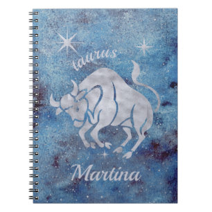 Carnet Symbole Taurus Zodiac Ordinateur portable Spiral
