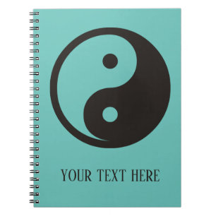 Carnet Symbole Yin Yang - conception de tatouage solide