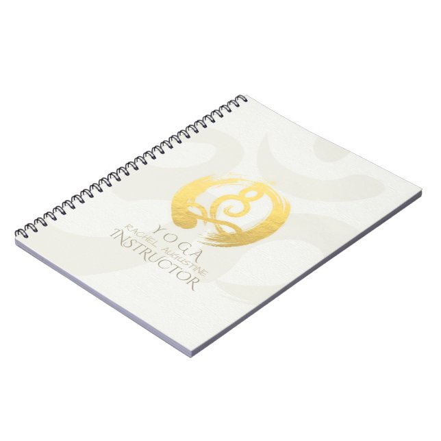 Carnet Symbole Zen & OM de la posture de méditation de l' (Côté gauche)