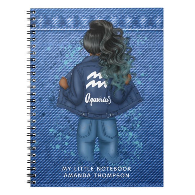 Carnet Symbole Zodiaque Afro-Américain Personnel (Devant)