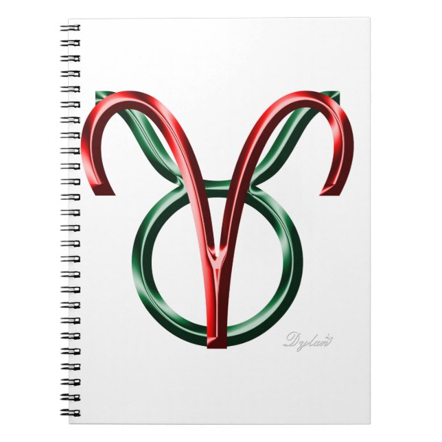 Carnet SYMBOLE Zodiaque Aries Taurus Cusp Astrologie (Devant)