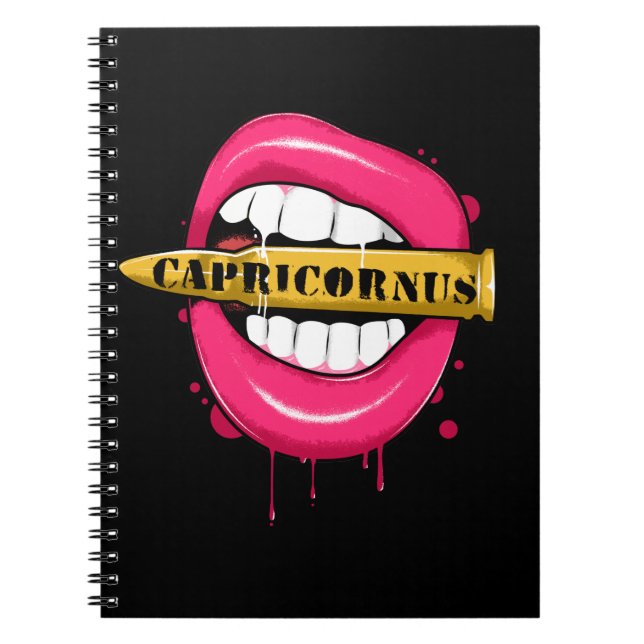 Carnet Symbole zodiaque Capricornus Anniversaire Décembre (Devant)