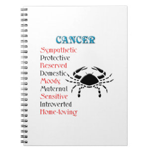 Carnet Symbole Zodiaque de l'horoscope du cancer