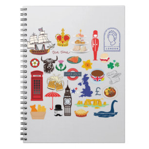 Carnet Symboles britanniques