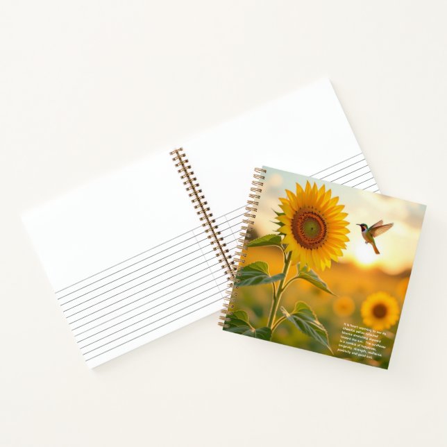 Carnet Symbolisme du tournesol  (Intérieur)
