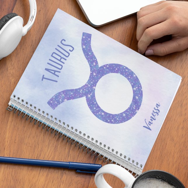 Carnet Sympathique Taurus Astrologie Signe Personnalisé V (Créateur téléchargé)