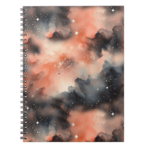 Carnet Symphonie céleste Abstraite d'aquarelle