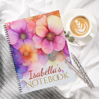 Carnet Symphonie radieuse de couleur et de rêves en fleur
