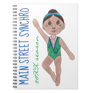 Carnet Synchronisation Swimmer Girls Swim Team Synchro