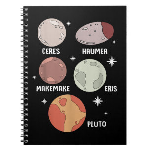 Carnet Système Solaire De L'Espace Extérieur Planète Nain