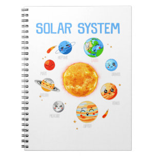 Carnet Système solaire Planètes Science Space Boys Girl