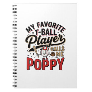 Carnet T-Ball Poppy Vintage Gravure Shirt Design_1