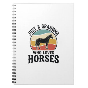 Carnet T-shirt avec gravure vintage Grand-mère aime les c