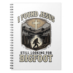 Carnet T-shirt chrétien vintage Jésus Bigfoot drôle