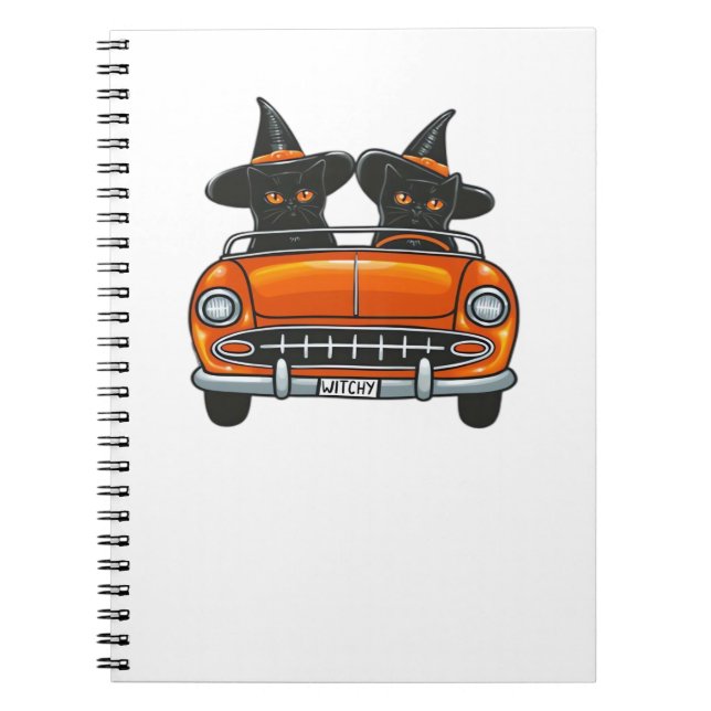 Carnet T-shirt classique Chats de cuisine Halloween (Devant)