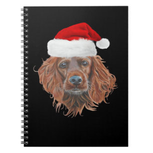 Carnet T-Shirt Classique Christmas Irish Setter