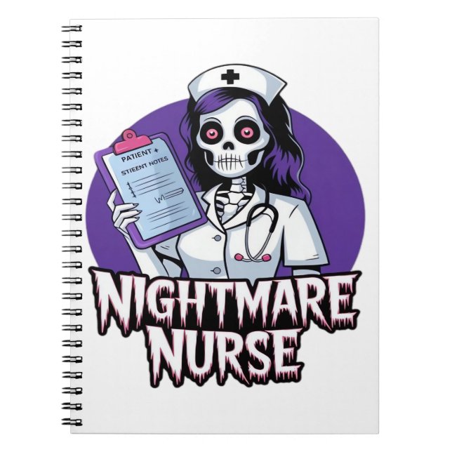 Carnet T-shirt classique de l'infirmière de nuit d'Hallow (Devant)