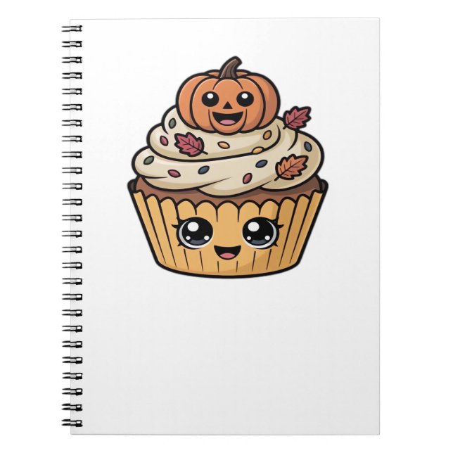 Carnet t-shirt classique kawaii thanksgiving cupcake (Devant)