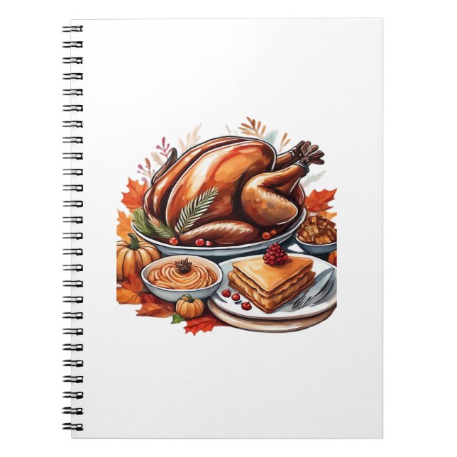 Carnet T-Shirt Classique Une Table Pleine de Gratitude (Devant)