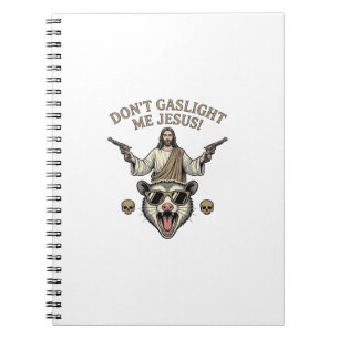 Carnet T-shirt design de gravure vintage Jésus Possum drô