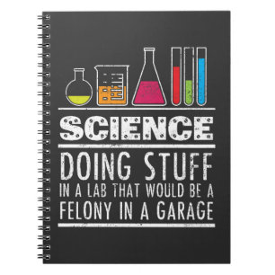 Carnet T-shirt drôle de chimie de la Science pour des