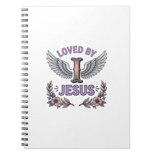 Carnet T-Shirt Floral Vintage Chrétien Aimé Par Jésus De