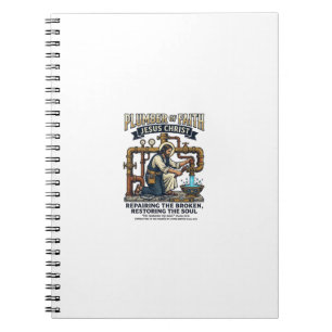 Carnet T-shirt graphique Jésus Plombier Art chrétien_1