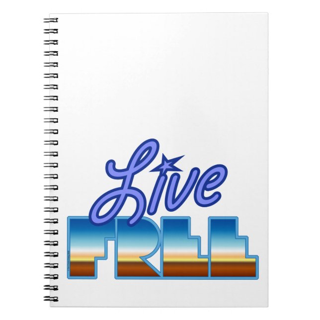 Carnet T-shirt LIVE GRATUIT (Devant)